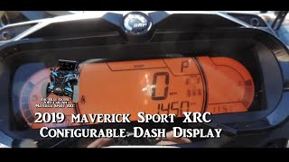Configurable Dash Display - 2019 Maverick Sport XRC screenshot 3
