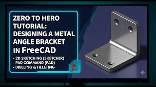 FreeCAD Tutorial: Modeling an Angle Iron (3D Design)