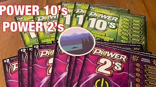 Power 10’s & Power 2’s Tickets‼️ California Lottery Scratchers🤞🍀🍀🍀