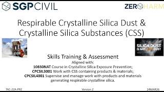 SGP Civil Respirable Crystalline Silica Dust Training