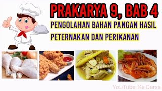 Prakarya kelas 9 bab 4 Pengolahan Bahan Pangan Hasil Peternakan dan Perikanan