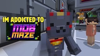 I cant stop playing MOB MAZE // Minecraft Mob Maze pt 2