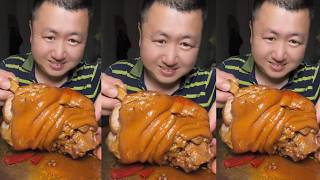 Download lagu YANG ZAI MUKBANG | Eating Braised Pork Knuckle, Stewed Pork Knuckle