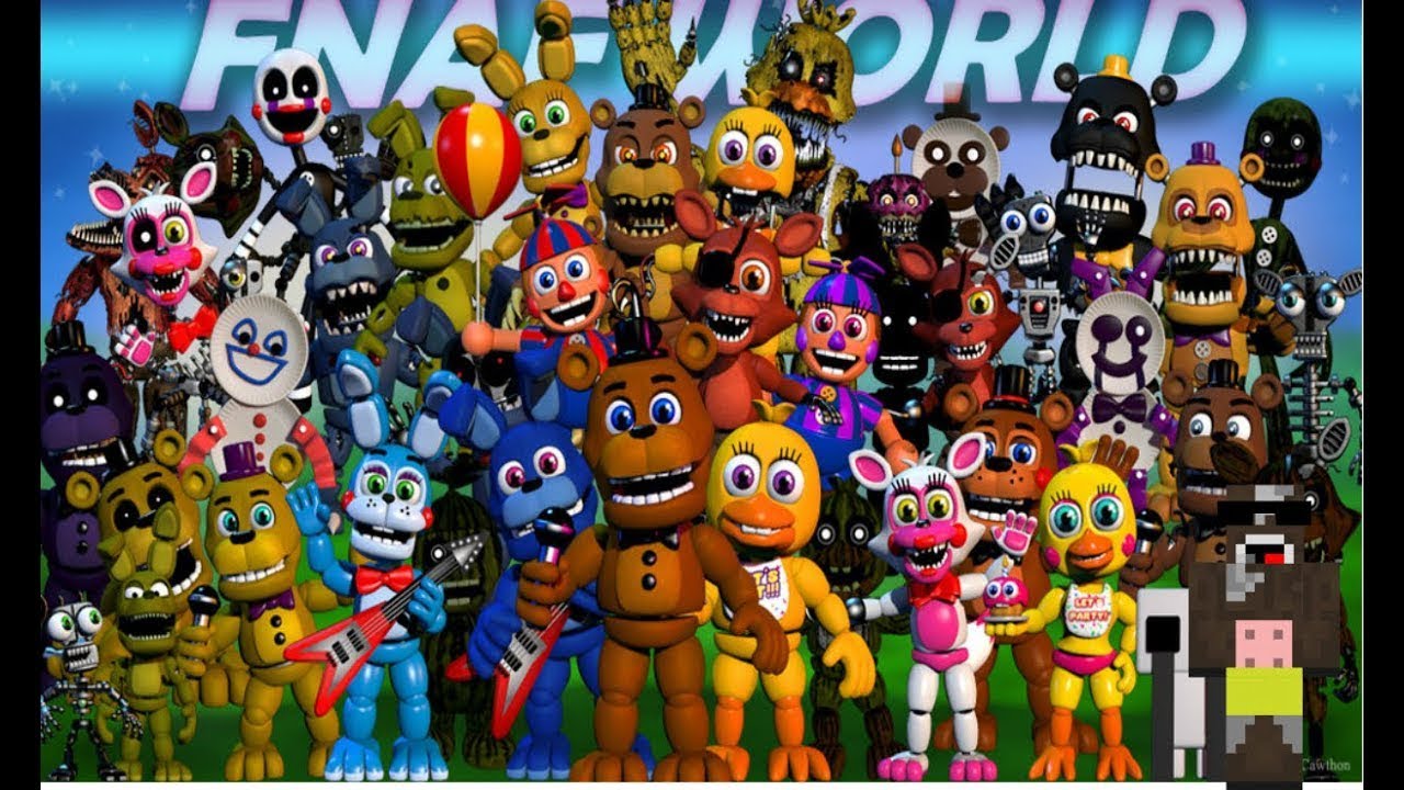 ВСЕ СЕКРЕТНЫЕ ПРОХОДЫ ЗА ПРЕДЕЛЫ КАРТЫ И СУНДУКИ ВО FNAF WORLD! Секреты ...