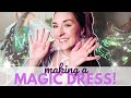 Turning Sheer Holographic Organza Into a Magical Dress! | Stella Dress Sewing Pattern