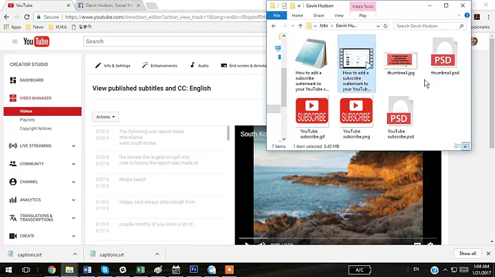 How to edit and download YouTube closed captions, upload subtitles to Facebook (2017)