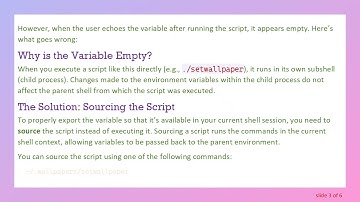 Solve the Mystery: Why exporting Environment Variables in Linux is Not Working?