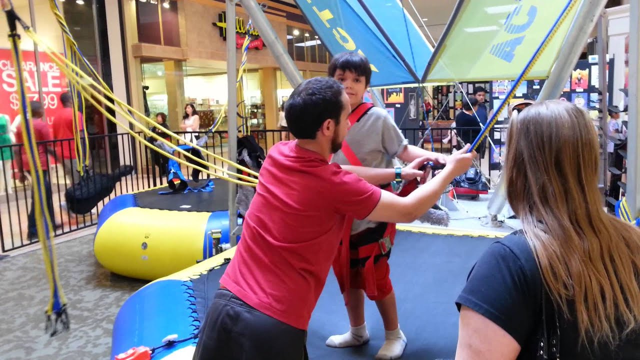 Quinn gets to do the bungee jump at PV mall! YouTube