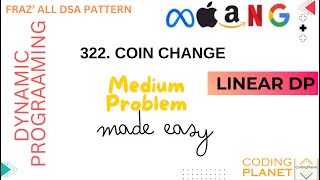 322. Coin Change | Think Bottom-UP | FRAZ's DSA Sheet | LeetCode | Linear DP | Krishna