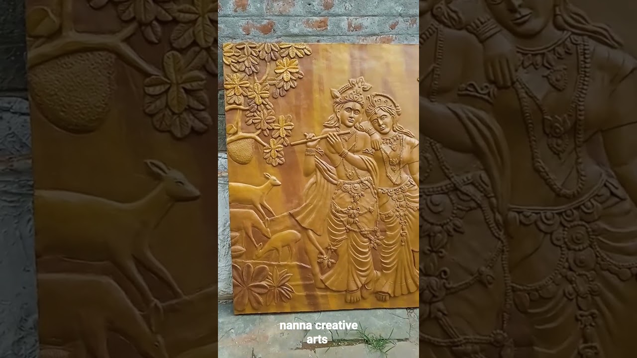 Radha Krishna mural art @nanna creative arts