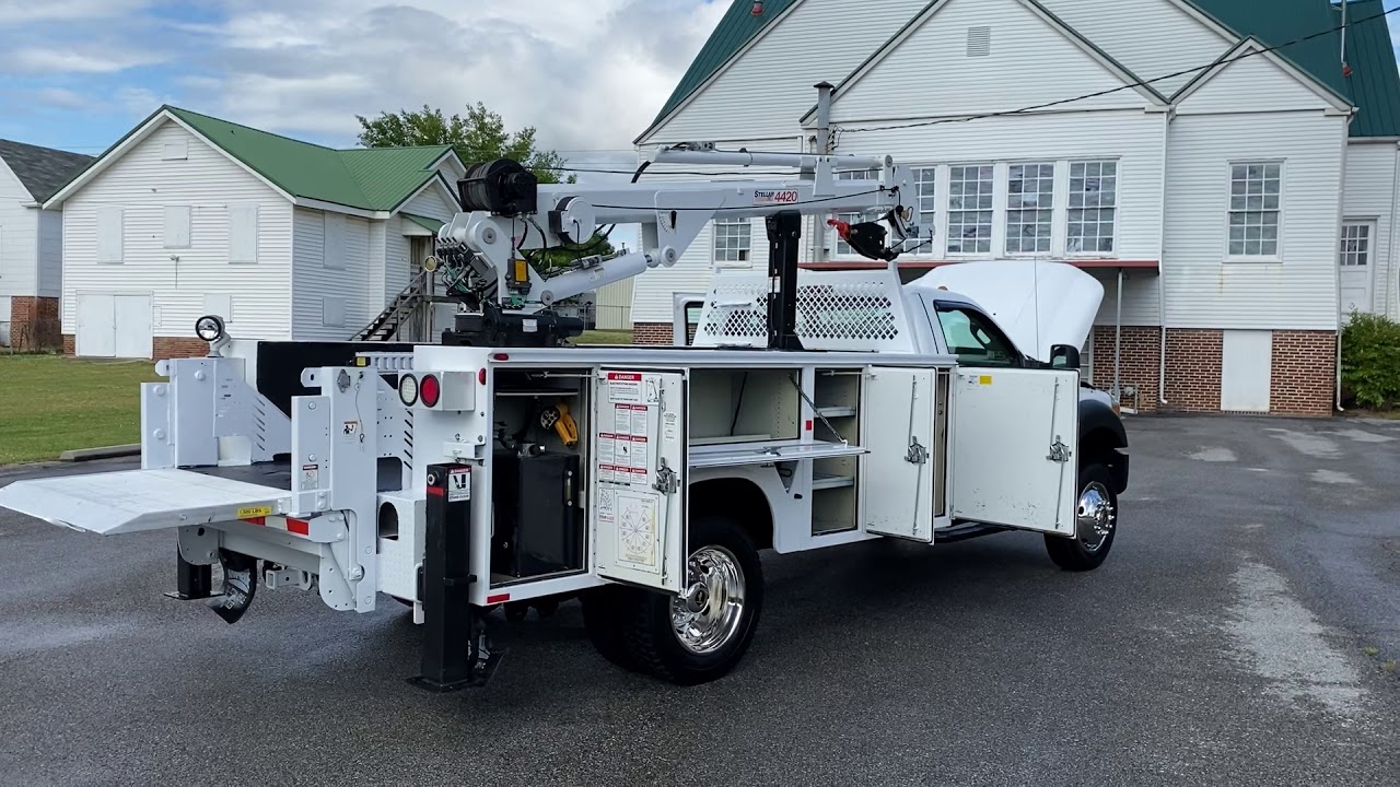 2011 FORD F450 4x4 PROPANE MECHANICS SERVICE TRUCK FOR SALE CRANE