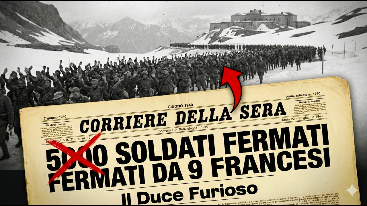 9 Français Ont Bloqué 5 000 Italiens Pendant 10 Jours — Mussolini Était Humilié