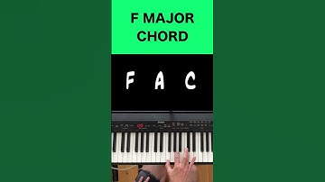 Learn To Play F Major Chord On Piano: Easy Tutorial For Beginners | Music Simply Understood