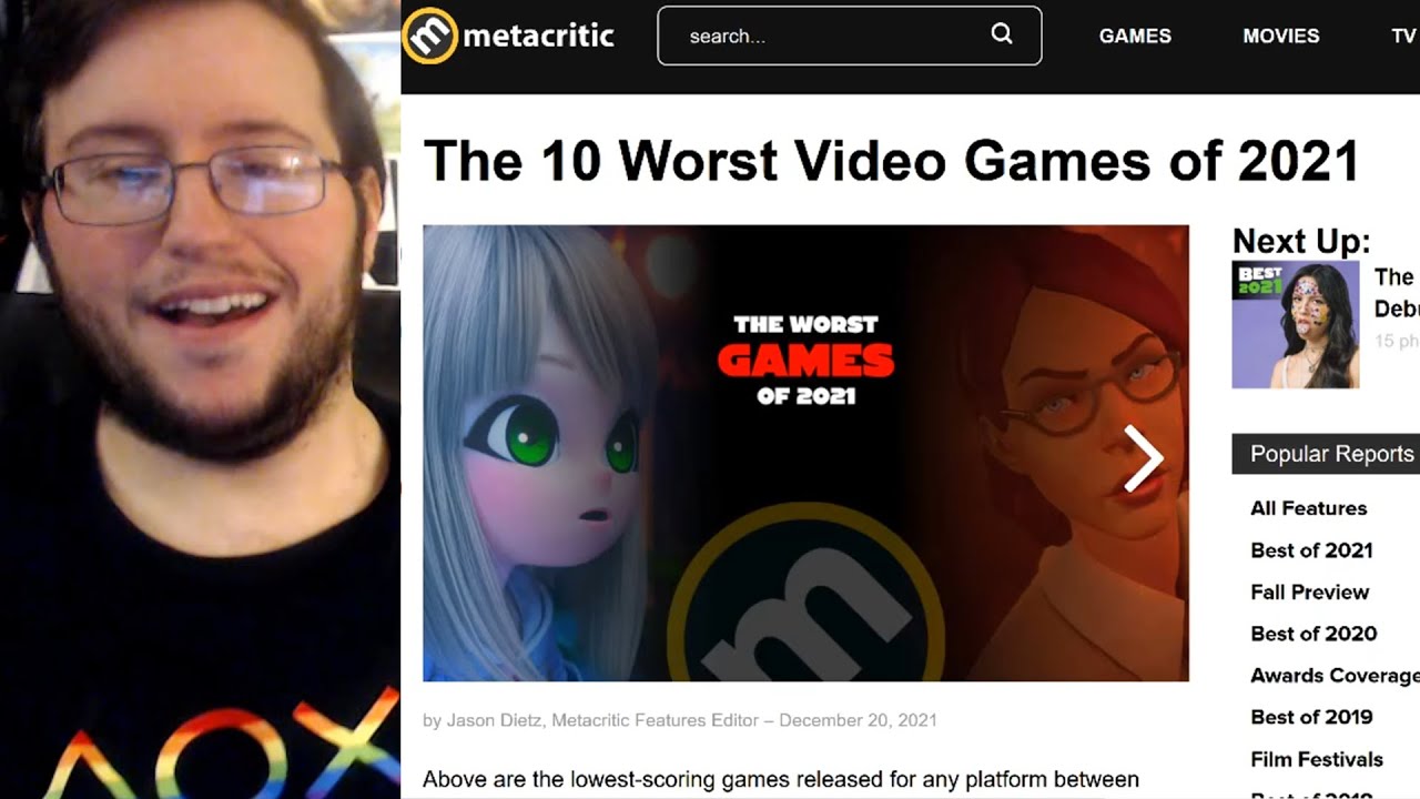 Metacritic's Top 10 Worst Games of 2021 - Gor Takes a Look (Doin' Research!)