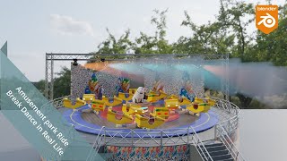 INSANE BREAK DANCE RIDE MODEL! | Amusement Park || Blender Create