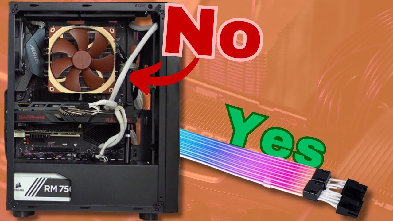 Gpu Or Cable Problem How To Fix UGLY Graphics Card PCIe Cables - YouTube