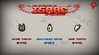 Binding of Isaac: Afterbirth+ Item guide - Dead Tooth, Sulfuric Acid, Dog Tooth