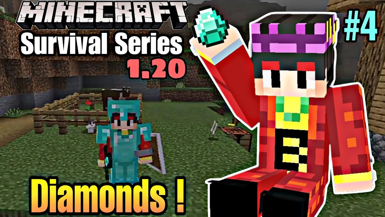 Finally ! Full Diamond Armor | Minecraft Survival Series 1.20 | Epi - 4 ...