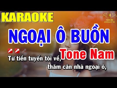 Ngoại Ô Buồn Karaoke Tone Nam - Karaoke Ngoại Ô Buồn Tone Nam Nhạc Sống | Trọng Hiếu