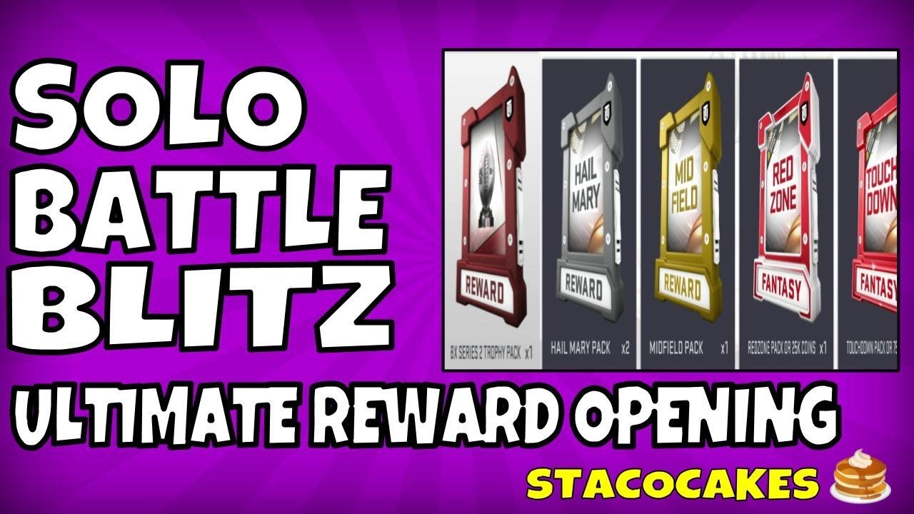 MADDEN 19 SOLO BATTLE BLITZ ULTIMATE REWARD OPENING FROM THE WEEKENDS SOLOS - WHO DID YOU GET?