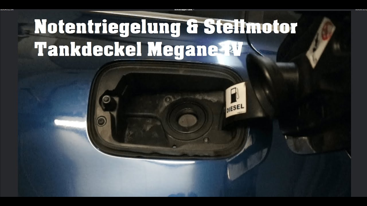 Renault Clio 4 Tankdeckel Lässt Sich Nicht öffnen Notentriegelung Tankklappe, Stellmotor erneuern Renault Megane 4