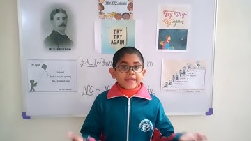 English - Poem "Try , Try Again"