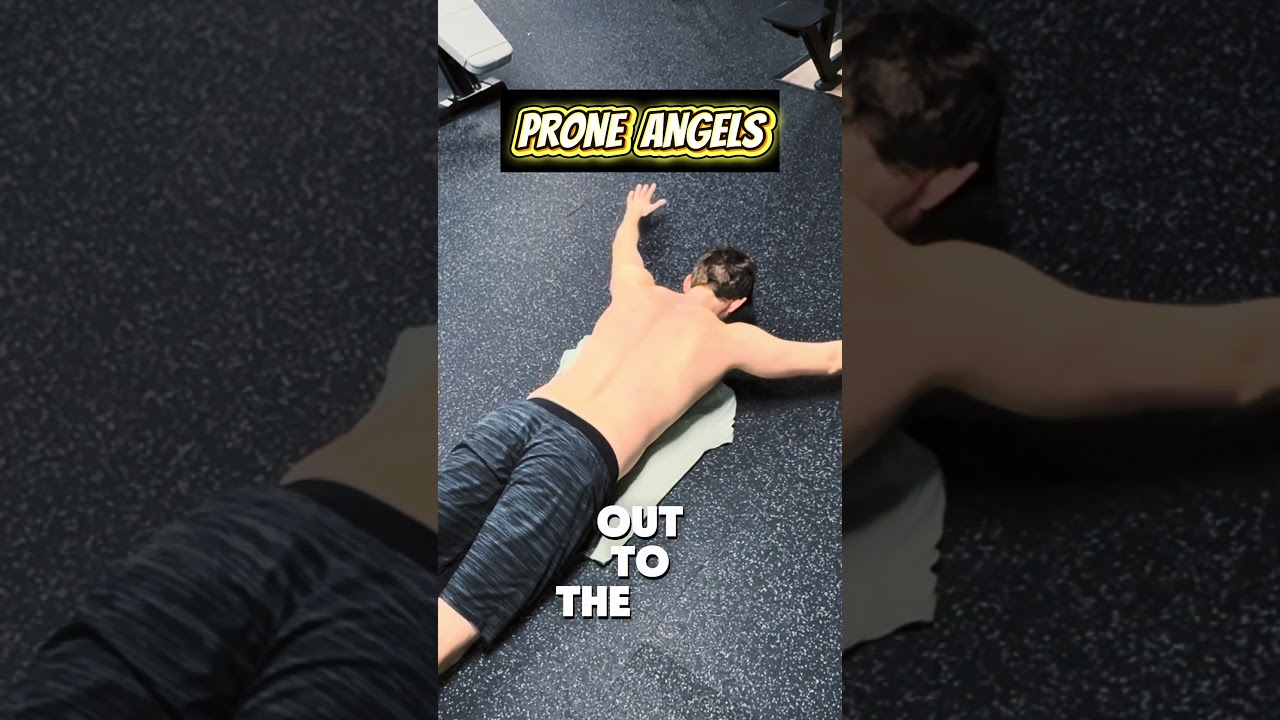 Prone angels for full-range scapular control 