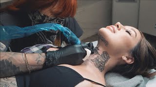 I CAN'T BELIEVE I GOT MY THROAT TATTOOED!!!🤯💉