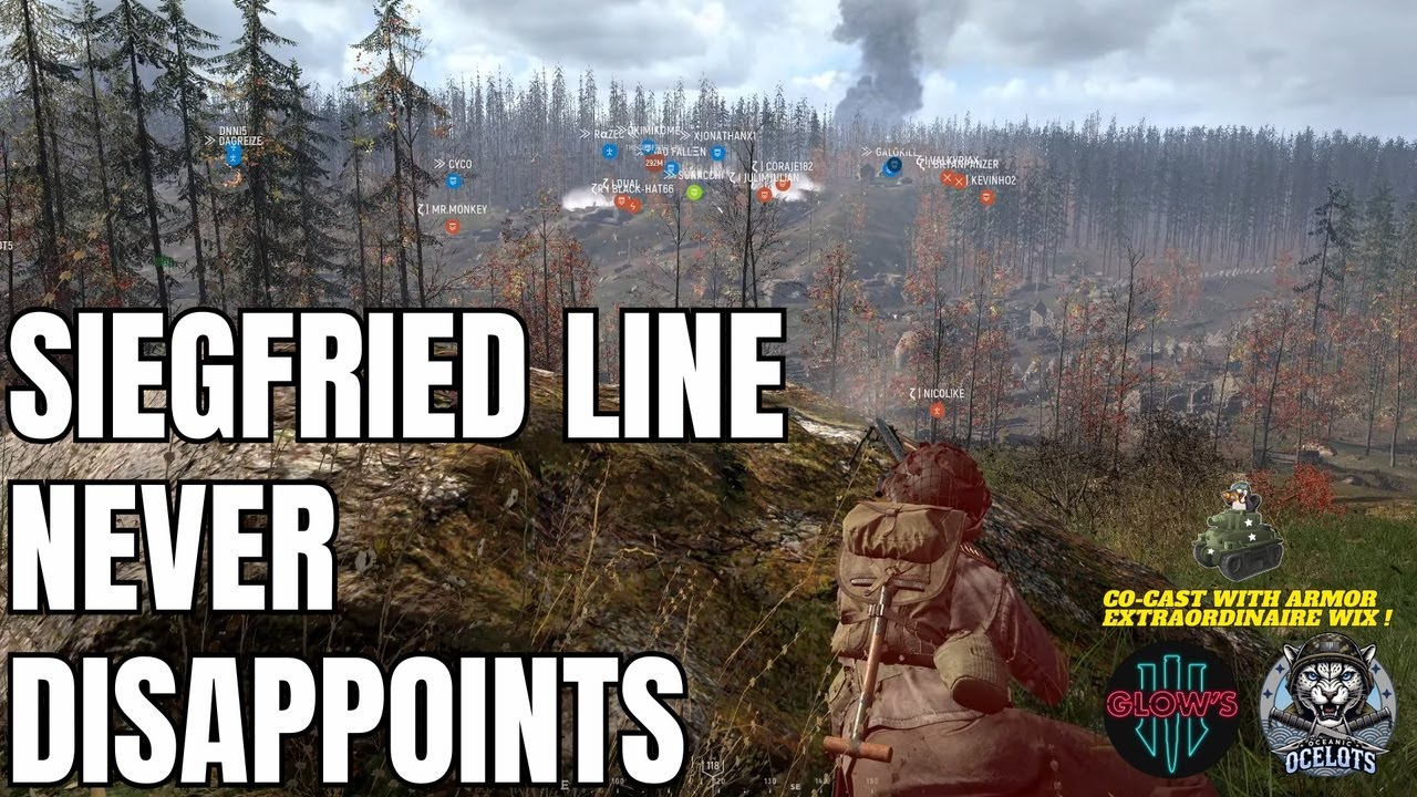 Battle of Hürtgen Forest Siegfried Line | Co-Cast Wix | GLOW vs Ocelots | 49v49 | Competitive PC HLL