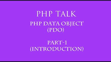 PDO(Php Data Object) in hindi part -1