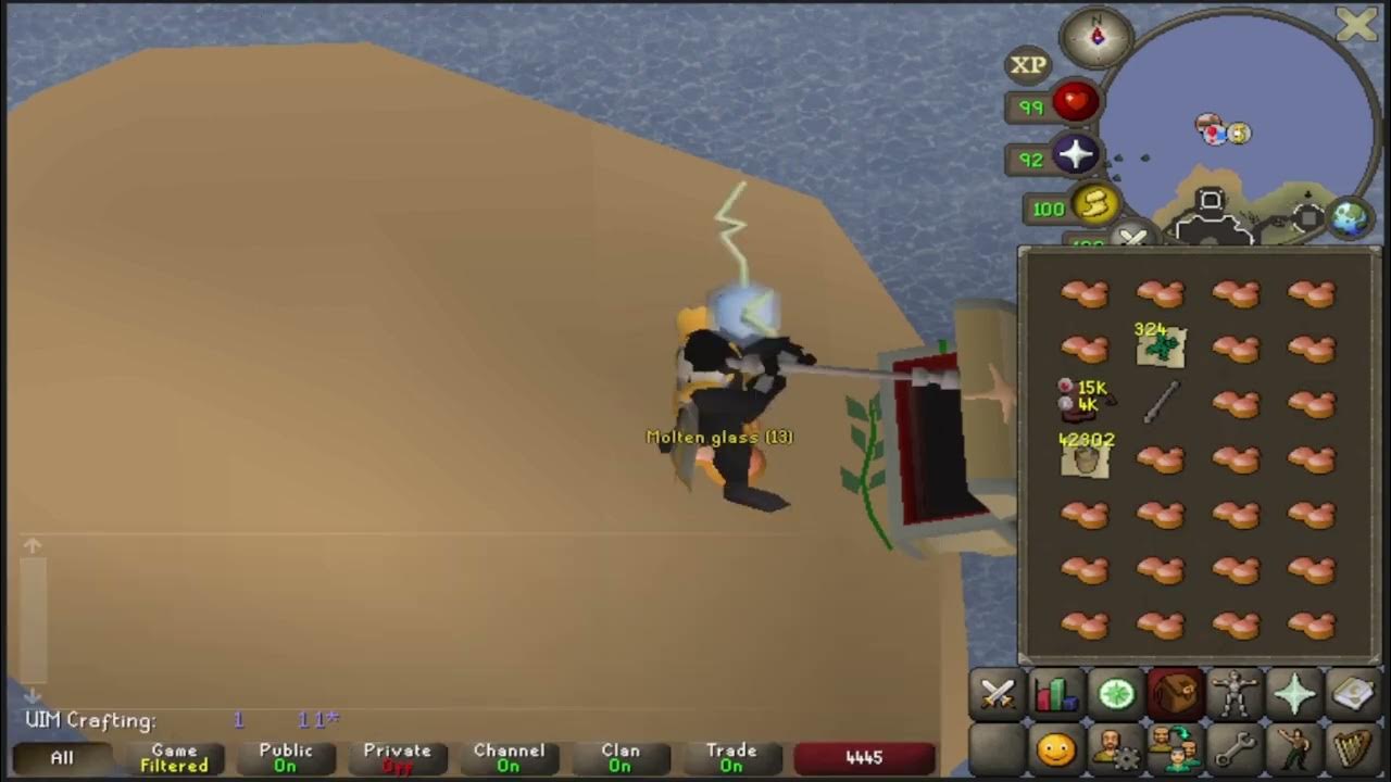 OSRS UIM Crafting training Noted sand and seaweed (120k xp/h) YouTube