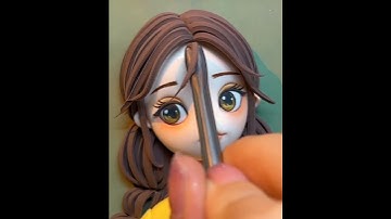 #cute beautiful doll sculpture #how to dolls sculpture #crafts #clay sculpture #tranding yt short 🥰🥰