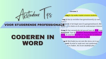 Coderen in Word: Zo analyseer je interviews stap voor stap (zonder Atlas.ti!)