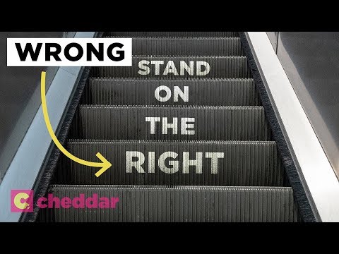 The Unseen Inefficiency of Escalator Etiquette - Cheddar Explains