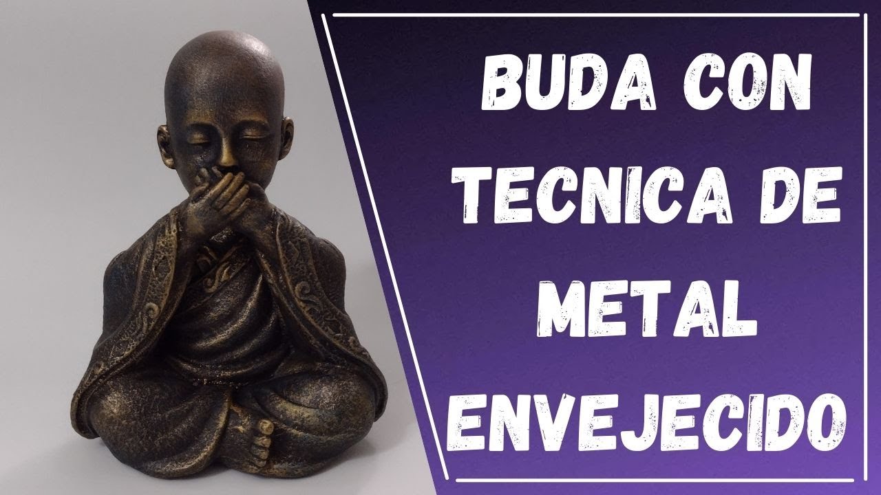 Como envejecer un buda de yeso usando la técnica de pincel seco