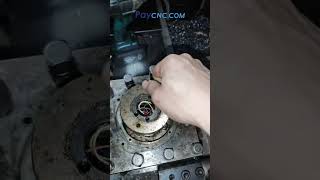 How to repair a 4 position tool turret on CNC lathe machine?