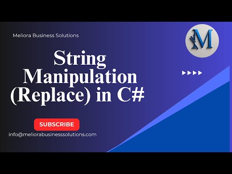 String Manipulation (Replace) in C# Part 10