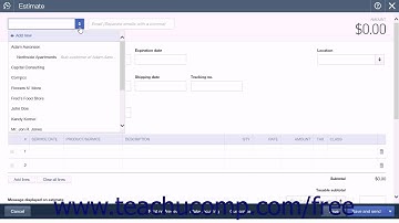 QuickBooks Online Plus 2015 Tutorial Enabling and Creating Estimates Intuit Training
