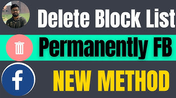 How to delete facebook blocked list permanently 2025