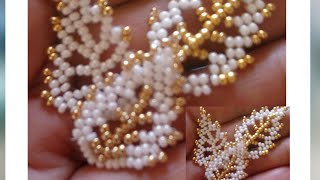 : Yaprak  Yapimi ( Peyote)  |  How to Make Leaf with Beads? (Peyote)