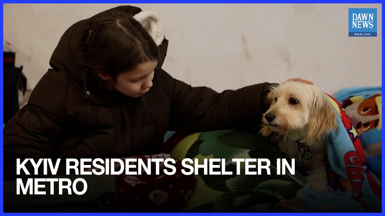 Kyiv Residents Take Shelter in Metro After Russian Attack Disrupts Power and Water Supplies