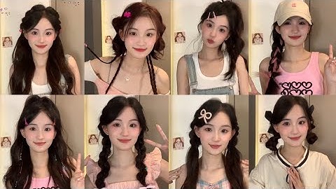 Những kiểu tóc xinh cho con gái đi chơi tết. Các tạo kiểu tóc xinh.