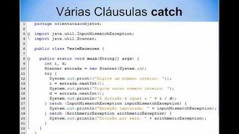 Curso de Java - Aula 14 (Exceções)