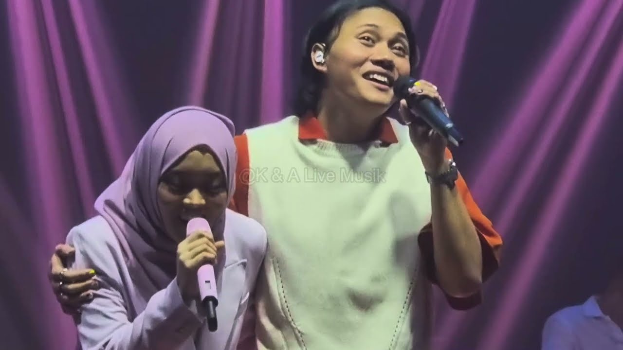 Semangat Putri !! Rizky Febian ft Putri Delina - Indah Pada Waktunya at Kata Cinta Intimate Concert