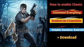 How to enable Cheats in Resident Evil 4 | GameCube Dolphin Emu +Dload Android screenshot 1