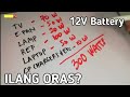 Solar Power Battery 12V, 150AH | How many hours of USAGE? CHARGING TIME?