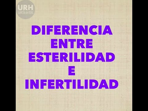 Diferencia entre esterilidad