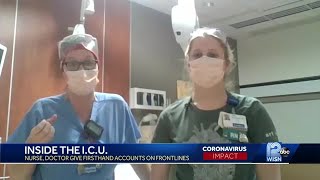 Frontline workers give look inside ICU