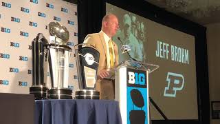 Jeff Brohm opening statement