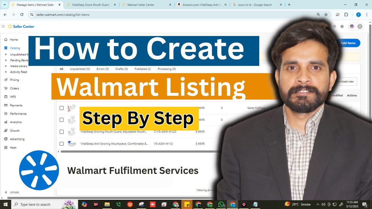 How to create listing on Walmart? Walmart par listing kaise Kare ...